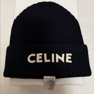 CELINE BEANIE IN RIBBED WOOL